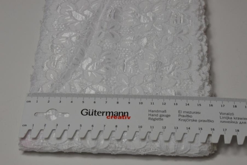 Spitze elastisch / weiß